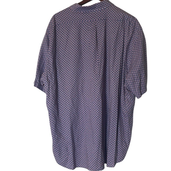 Vineyard Vines Men's Slim Fit Murray American Whale Patterned Shirt Size XXL - Picture 4 of 4